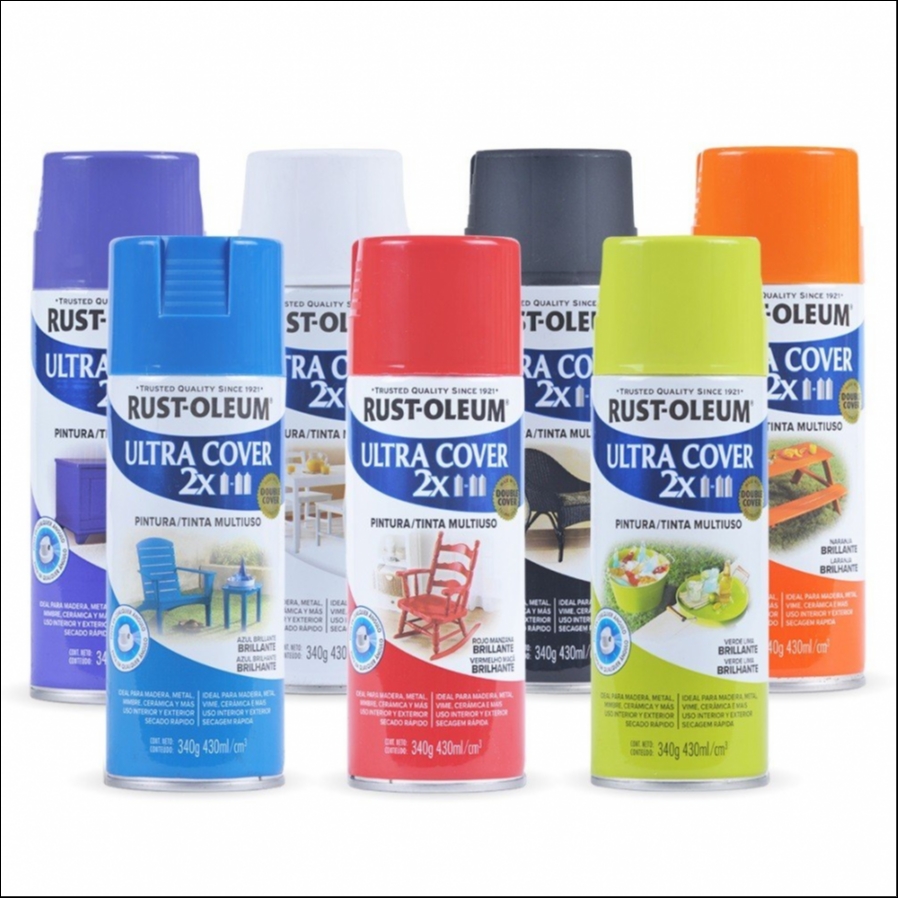 Pintura Aerosol Rust Oleum Antióxido Metal Protection Color Negro Noche  Metálico